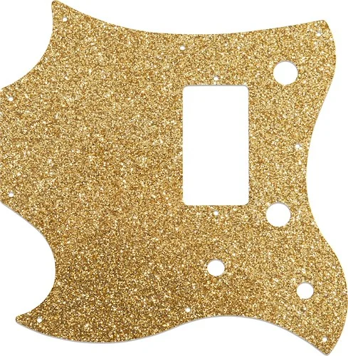 WD Custom Pickguard For Left Hand Gibson 2011 SG Style Melody Maker #60RGS Rose Gold Sparkle 