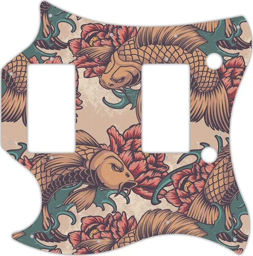 WD Custom Pickguard For Left Hand Gibson 2017-Present Modern SG Standard #GT01 Koi Tattoo Graphic