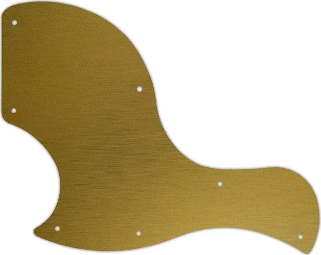 WD Custom Pickguard For Left Hand Gibson 2018 SG Junior #14 Simulated Brushed Gold/Black PVC