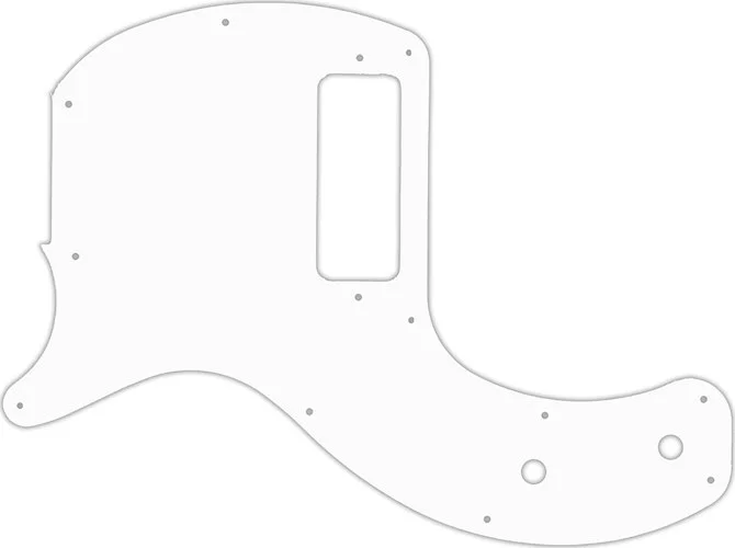 WD Custom Pickguard For Left Hand Gibson 2019-Present Les Paul Junior Tribute DC #02 White