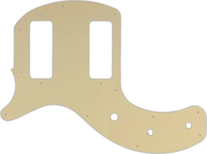 WD Custom Pickguard For Left Hand Gibson 2019 Les Paul Special Tribute Double Cut #06T Cream Thin
