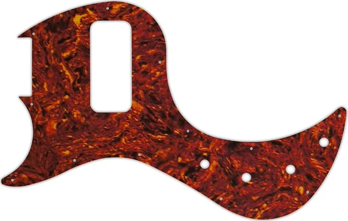 WD Custom Pickguard For Left Hand Gibson EB Bass #05P Tortoise Shell/Parchment