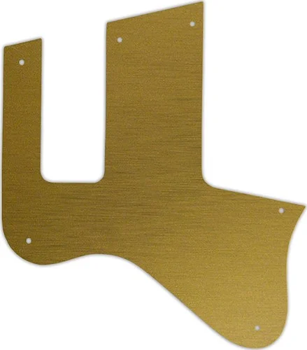 WD Custom Pickguard For Left Hand Gibson Les Paul Special Double Cutaway VOS #14 Simulated Brushed Gold/Black 