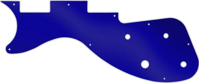 WD Custom Pickguard For Left Hand Gibson M2 S-Series Les Paul #10DBU Dark Blue Mirror