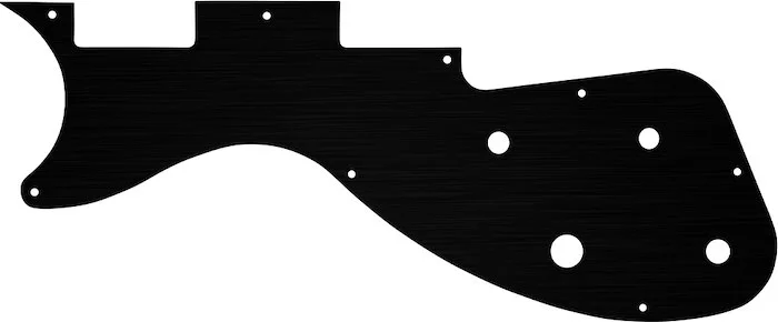 WD Custom Pickguard For Left Hand Gibson M2 S-Series Les Paul #27T Simulated Black Anodized Thin