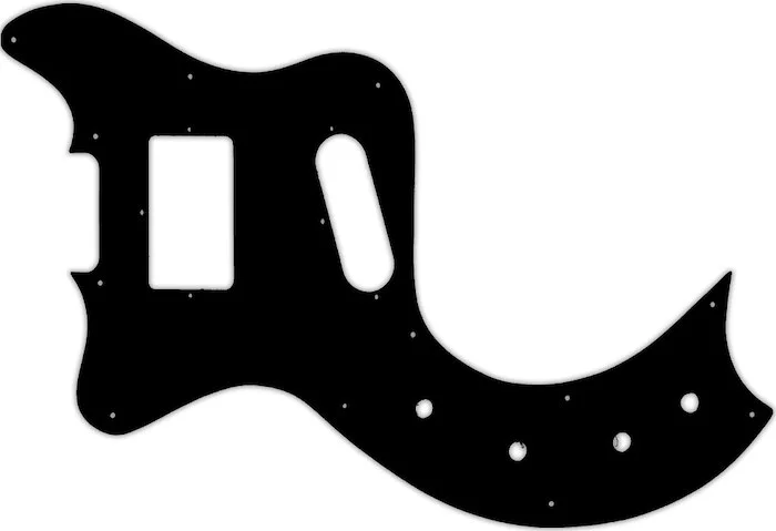 WD Custom Pickguard For Left Hand Gibson Marauder Deluxe #01 Black