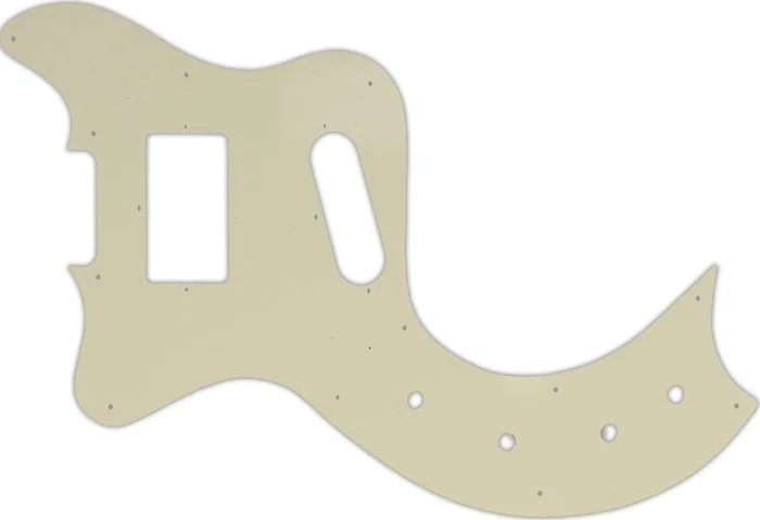 WD Custom Pickguard For Left Hand Gibson Marauder Deluxe #55S Parchment Solid