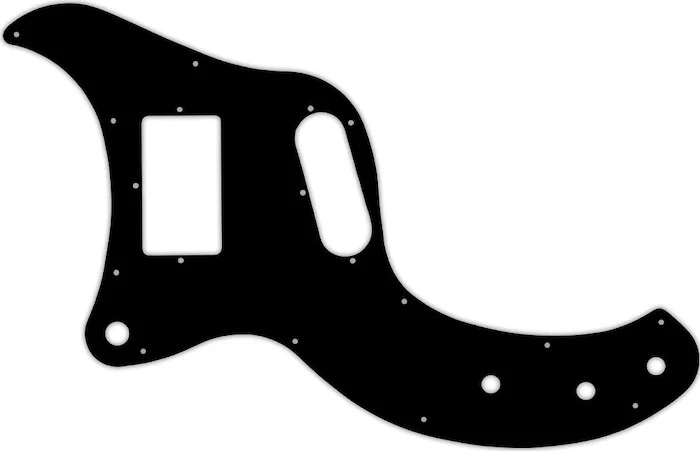 WD Custom Pickguard For Left Hand Gibson Marauder #01T Black Thin