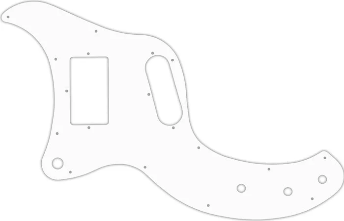 WD Custom Pickguard For Left Hand Gibson Marauder #02 White