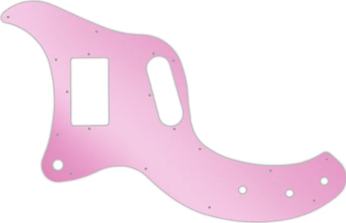 WD Custom Pickguard For Left Hand Gibson Marauder #10P Pink Mirror