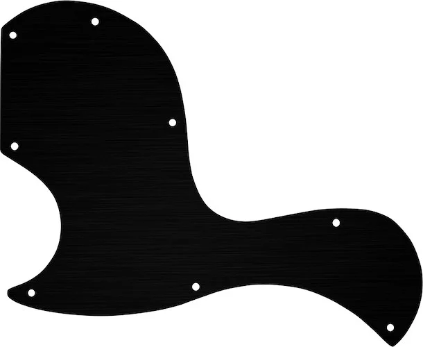 WD Custom Pickguard For Left Hand Gibson SG Junior #27T Simulated Black Anodized Thin