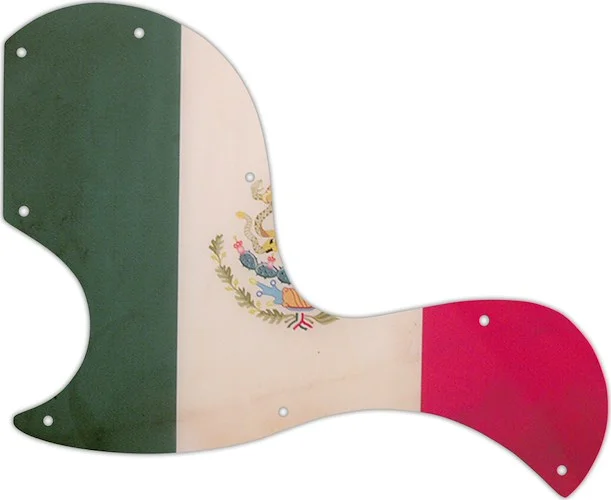 WD Custom Pickguard For Left Hand Gibson SG Junior #G12 Mexican Flag Graphic