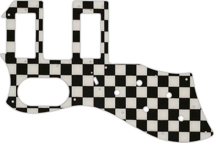 WD Custom Pickguard For Left Hand Guild 2016 S-200 T-Bird Reissue #CK01 Checkerboard Graphic