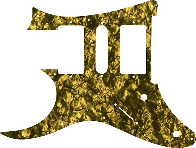 WD Custom Pickguard For Left Hand Ibanez 2009 RG350DX #28GD Gold Pearl/Black/White/Black