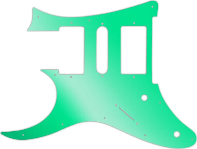 WD Custom Pickguard For Left Hand Ibanez 2009 RG350DX #10GR Green Mirror