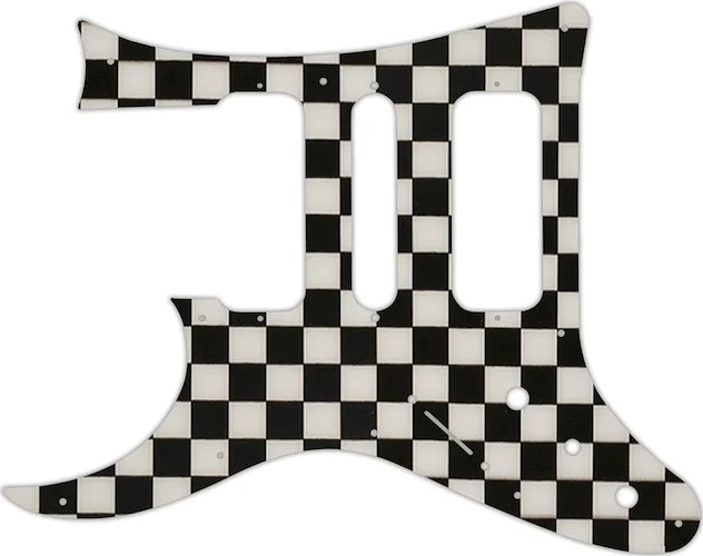 WD Custom Pickguard For Left Hand Ibanez 8 String TAM10 #CK01 Checkerboard Graphic