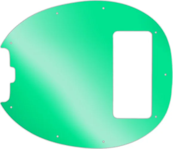 WD Custom Pickguard For Left Hand Music Man 5 String StingRay 5 Classic Bass #10GR Green Mirror
