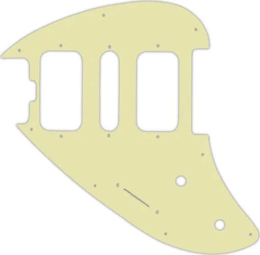 WD Custom Pickguard For Left Hand Music Man Silhouette #34 Mint Green 3 Ply
