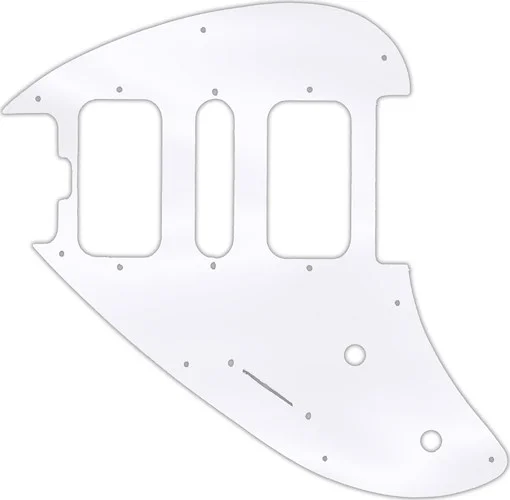 WD Custom Pickguard For Left Hand Music Man Silhouette #45 Clear Acrylic