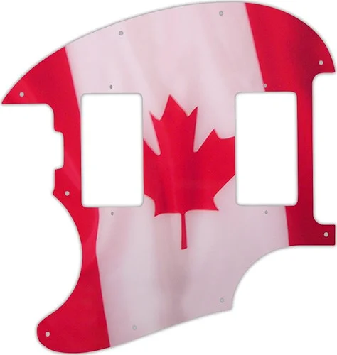 WD Custom Pickguard For Left Hand Music Man StingRay II #G11 Canadian Flag Graphic