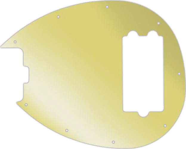WD Custom Pickguard For Left Hand Music Man Sterling 4-H Bass #10GD Gold Mirror