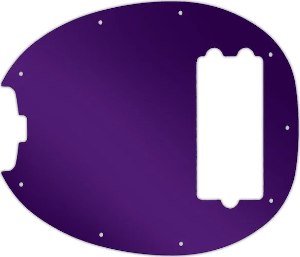 WD Custom Pickguard For Left Hand Music Man Old Smoothie 40th Anniversary StingRay Bass #10PR Purple Mirror