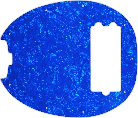 WD Custom Pickguard For Left Hand Music Man Old Smoothie 40th Anniversary StingRay Bass #28BU Blue Pearl/White