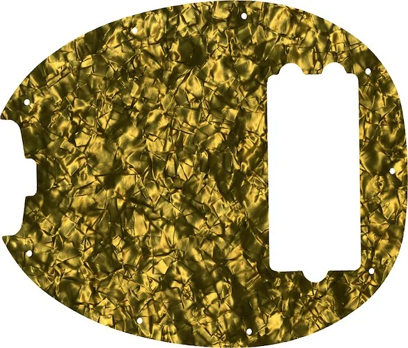 WD Custom Pickguard For Left Hand Music Man Old Smoothie 40th Anniversary StingRay Bass #28GD Gold Pearl/Black/White/Black