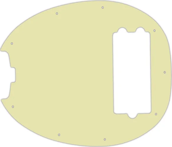 WD Custom Pickguard For Left Hand Music Man Old Smoothie 40th Anniversary StingRay Bass #34T Mint Green Thin