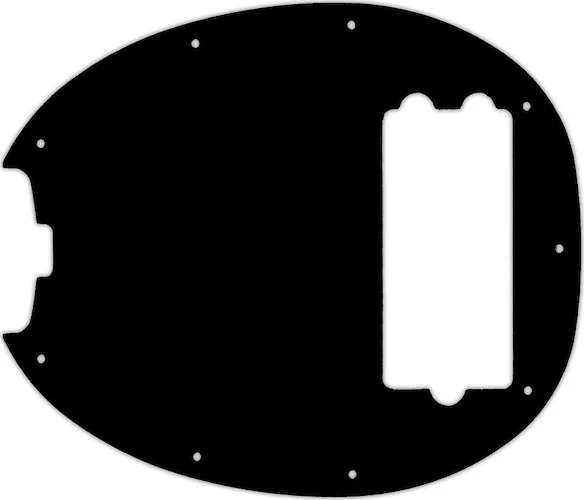 WD Custom Pickguard For Left Hand Music Man Old Smoothie 40th Anniversary StingRay Bass #38 Black/Cream/Black
