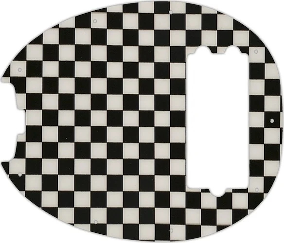 WD Custom Pickguard For Left Hand Music Man Old Smoothie 40th Anniversary StingRay Bass #CK01 Checkerboard Graphic