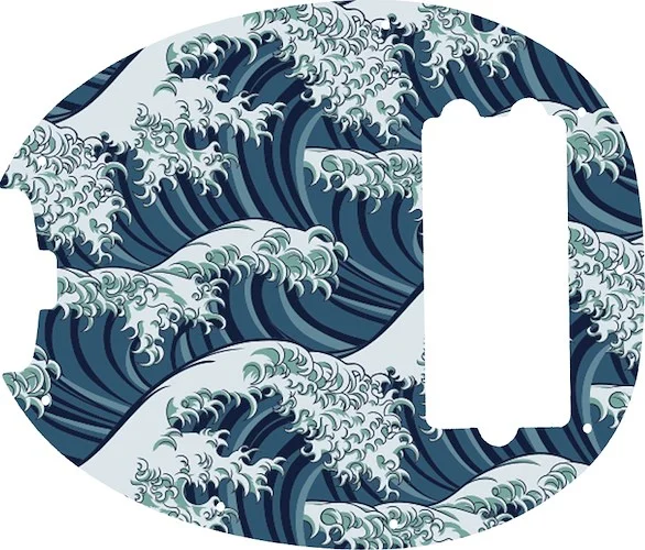 WD Custom Pickguard For Left Hand Music Man Old Smoothie 40th Anniversary StingRay Bass #GT02 Japanese Wave Tattoo Graphic