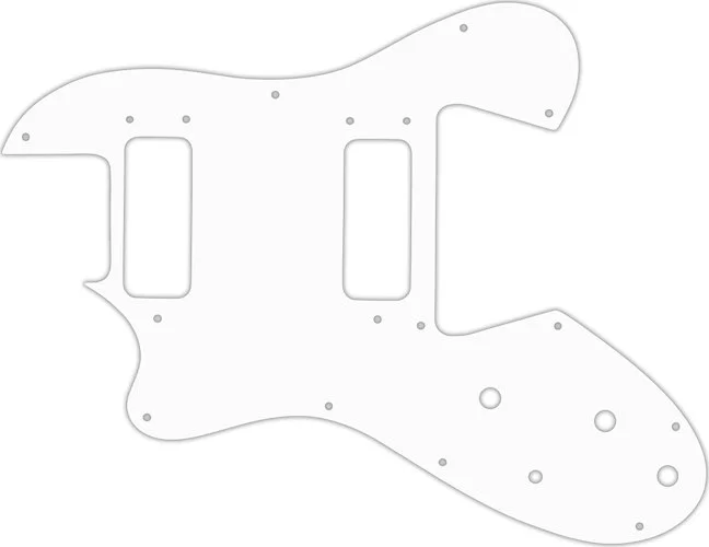 WD Custom Pickguard For Left Hand Ovation Viper #02 White