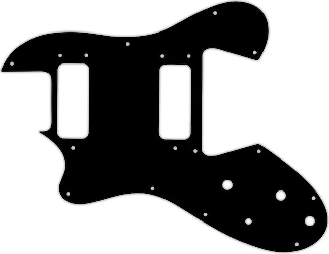 WD Custom Pickguard For Left Hand Ovation Viper #29T Matte Black Thin