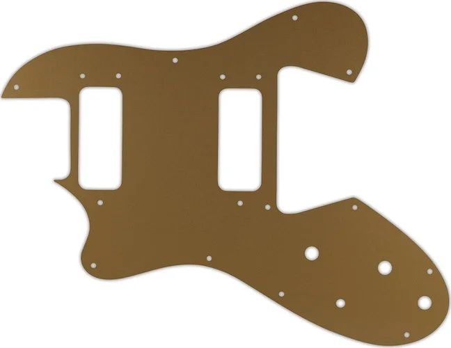 WD Custom Pickguard For Left Hand Ovation Viper #59 Gold/Clear/Gold