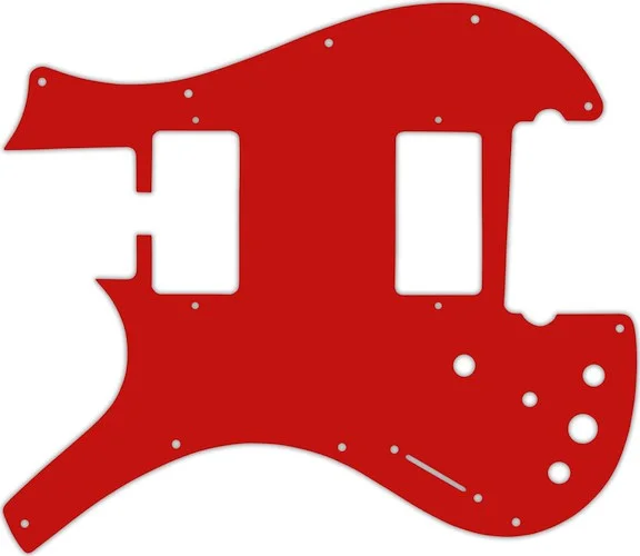 WD Custom Pickguard For Left Hand Parker Dual Humbucker Nitefly M #07S Red Solid