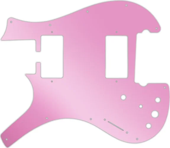 WD Custom Pickguard For Left Hand Parker Dual Humbucker Nitefly M #10P Pink Mirror