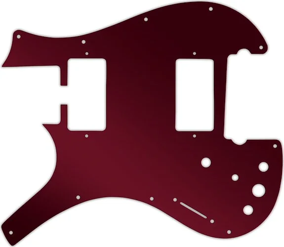 WD Custom Pickguard For Left Hand Parker Dual Humbucker Nitefly M #10R Red Mirror