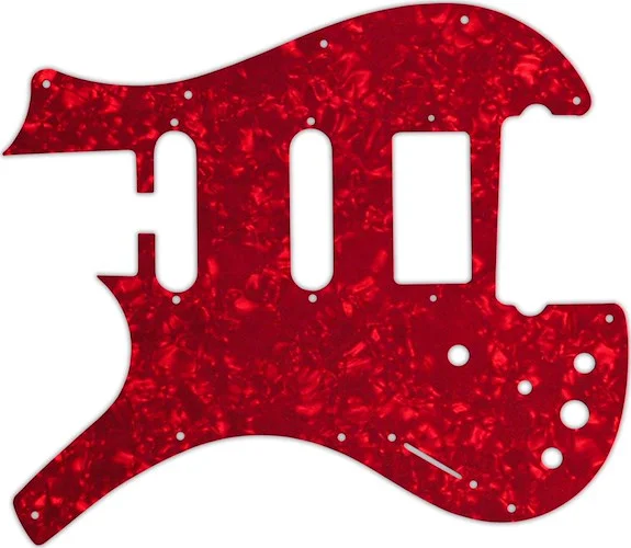 WD Custom Pickguard For Left Hand Parker Dual Single Coil, Single Humbucker Nitefly SA #28R Red Pearl/White/Bl