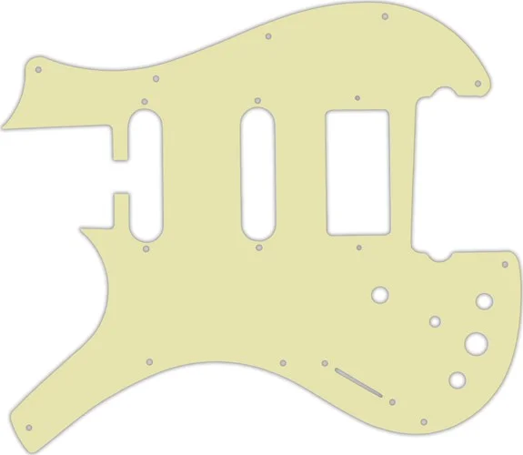 WD Custom Pickguard For Left Hand Parker Dual Single Coil, Single Humbucker Nitefly SA #34S Mint Green Solid