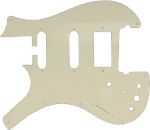 WD Custom Pickguard For Left Hand Parker Dual Single Coil, Single Humbucker Nitefly SA #55S Parchment Solid