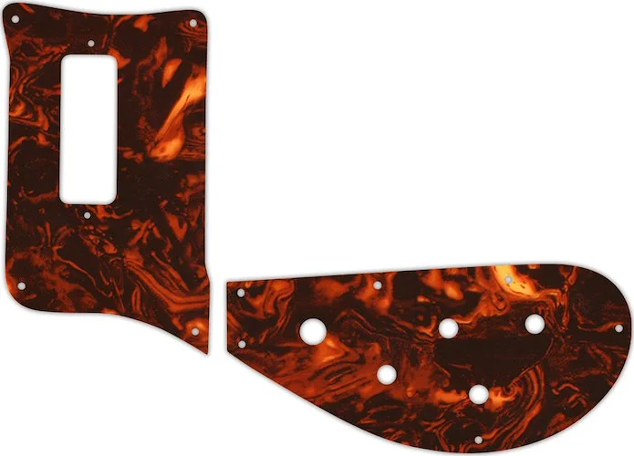 WD Custom Pickguard For Left Hand Rickenbacker 4003 Bass #05F Faux Tortiose