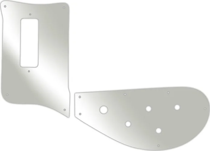 WD Custom Pickguard For Left Hand Rickenbacker 4003 Bass #10 Mirror