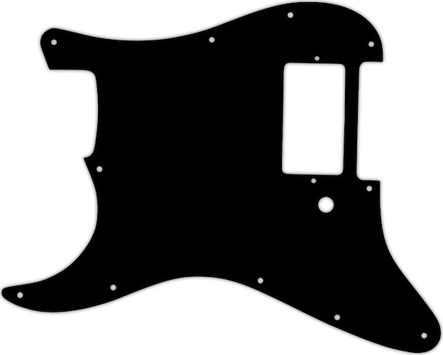 WD Custom Pickguard For Left Hand Single Humbucker Fender Stratocaster #09 Black/White/Black/White/Black