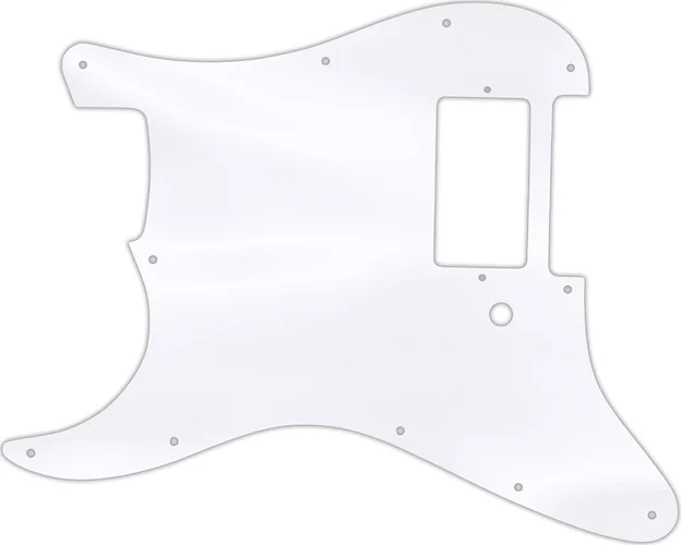 WD Custom Pickguard For Left Hand Single Humbucker Fender Stratocaster #45 Clear Acrylic