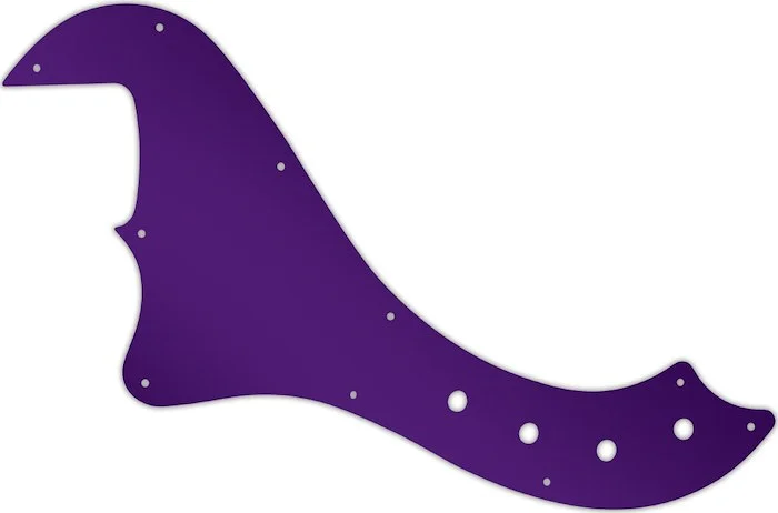 WD Custom Pickguard For Left Hand Squier By Fender Deluxe Dimension Bass IV #10PR Purple Mirror