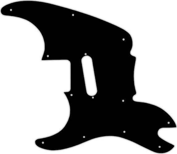 WD Custom Pickguard For Left Hand Squier By Fender 2004-2006 '51 #01T Black Thin