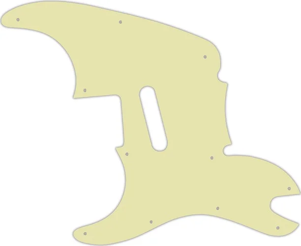WD Custom Pickguard For Left Hand Squier By Fender 2013-Present '51 #34 Mint Green 3 Ply