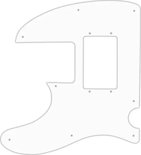 WD Custom Pickguard For Left Hand Squier By Fender Vintage Modified Telecaster Bass Special #02 White