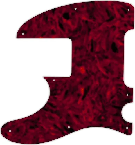 WD Custom Pickguard For Left Hand Squier By Fender Vintage Modified Telecaster Bass #05T Tortoise Shell Solid 